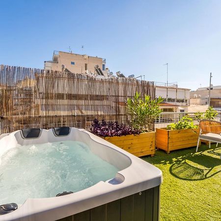 Ferienwohnung Blue Oasis - Jacuzzi Penthouse Athen Exterior foto